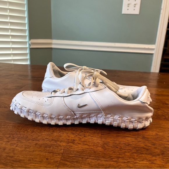 Nike x Jacquemus J Force 1 low white sneaker shoe size 9 women’s - Picture 3 of 14